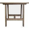 Flash Furniture Eli Farmhouse Trestle End Table, Rustic Solid Wood End Table, X-Frame Design, Living Room, Bedroom, Home Office, 19.75″ H, Rustic Brown(Rustic Brown)