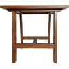 Flash Furniture Eli Farmhouse Trestle End Table, Rustic Solid Wood End Table, X-Frame Design, Living Room, Bedroom, Home Office, 19.75″ H, Rustic Brown(Walnut)