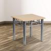 Flash Furniture Troy Natural Laminate End Table with Silver Steel Frame(Natural)