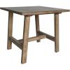 Flash Furniture Eli Farmhouse Trestle End Table, Rustic Solid Wood End Table, X-Frame Design, Living Room, Bedroom, Home Office, 19.75″ H, Rustic Brown(Rustic Brown)