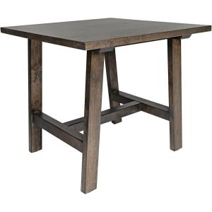 Flash Furniture Eli Farmhouse Trestle End Table, Rustic Solid Wood End Table, X-Frame Design, Living Room, Bedroom, Home Office, 19.75″ H, Rustic Brown(Dark Gray)