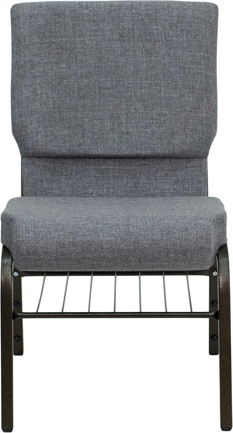 image:imageFlash Furniture 4 Pack HERCULES Series 185W Church Chair in Purple Fabric with Book Rack Gold Vein FrameGray FabricGold Vein Frame