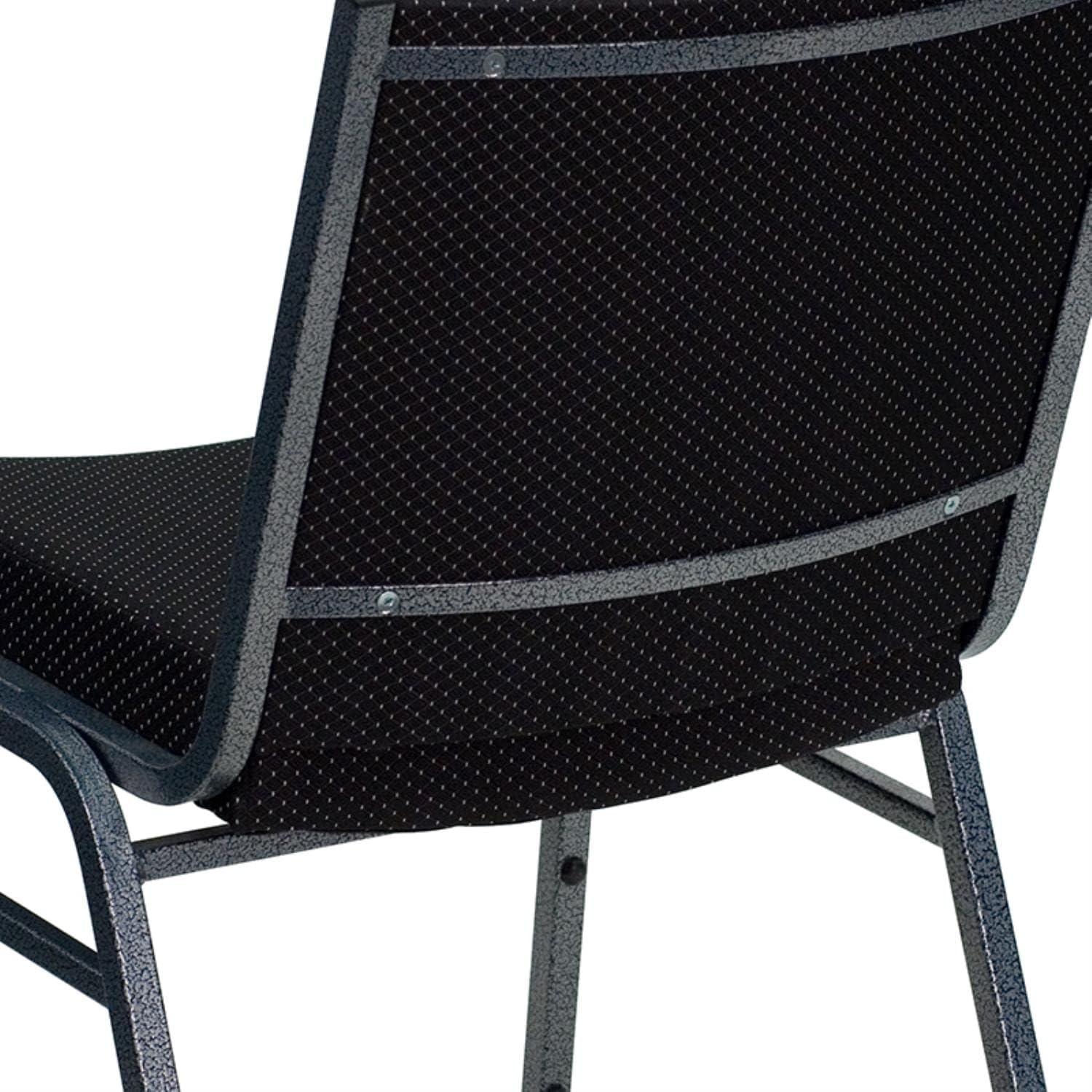 image:imageFlash Furniture 4 Pack HERCULES Series Heavy Duty Navy Blue Dot Fabric Stack ChairBlack Patterned Fabric