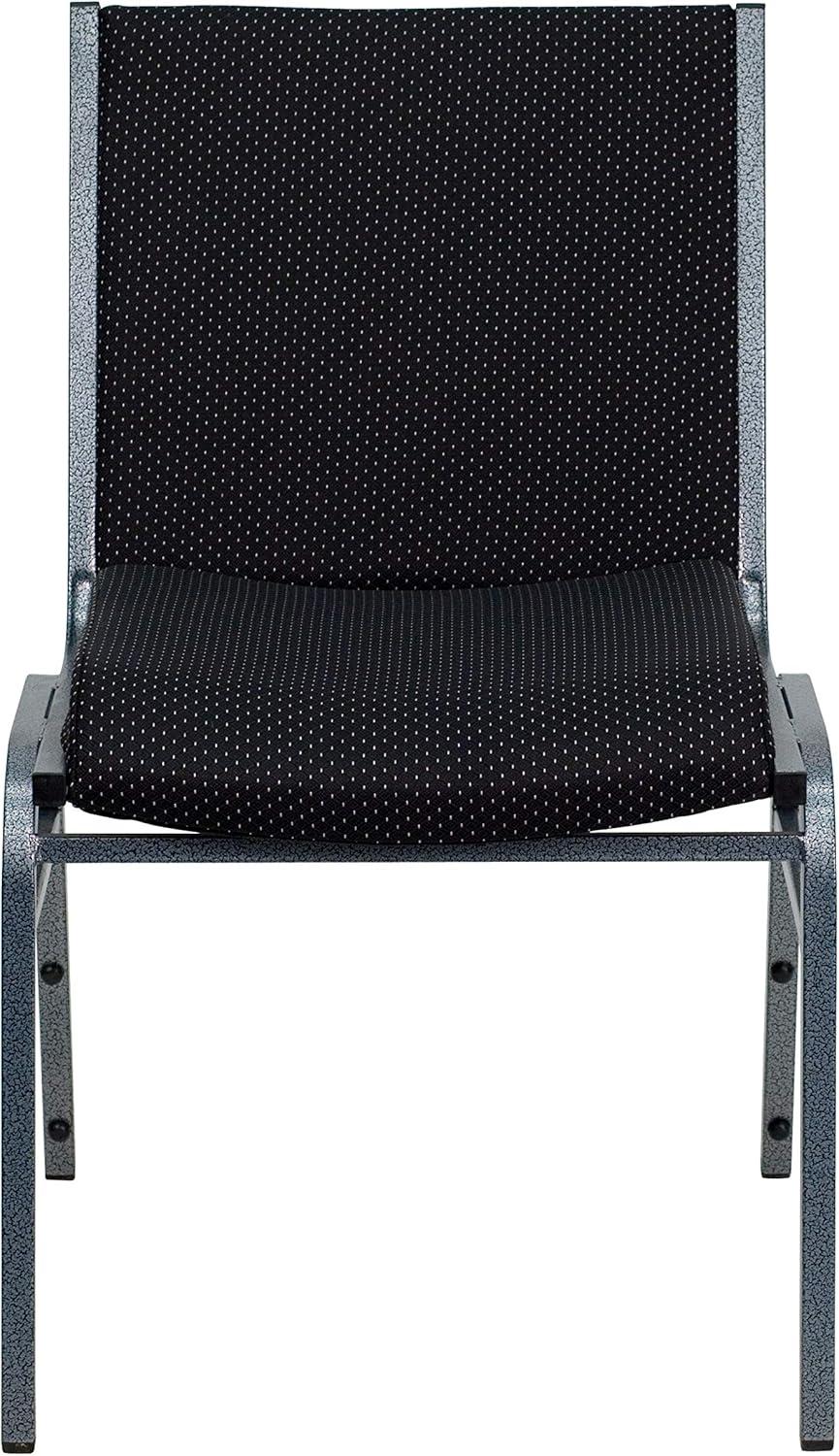 image:imageFlash Furniture 4 Pack HERCULES Series Heavy Duty Navy Blue Dot Fabric Stack ChairBlack Patterned Fabric