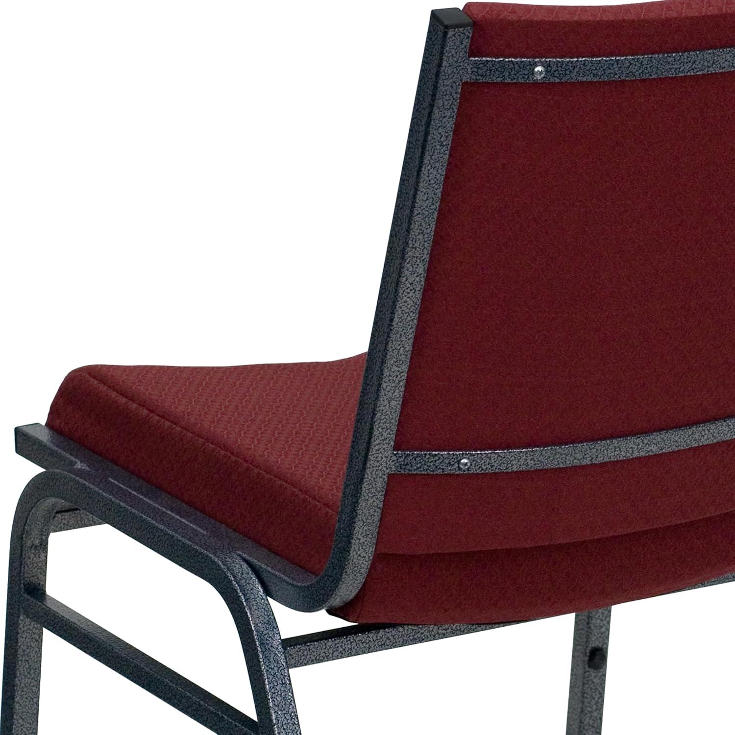 image:imageFlash Furniture 4 Pack HERCULES Series Heavy Duty Navy Blue Dot Fabric Stack ChairBurgundy Patterned Fabric