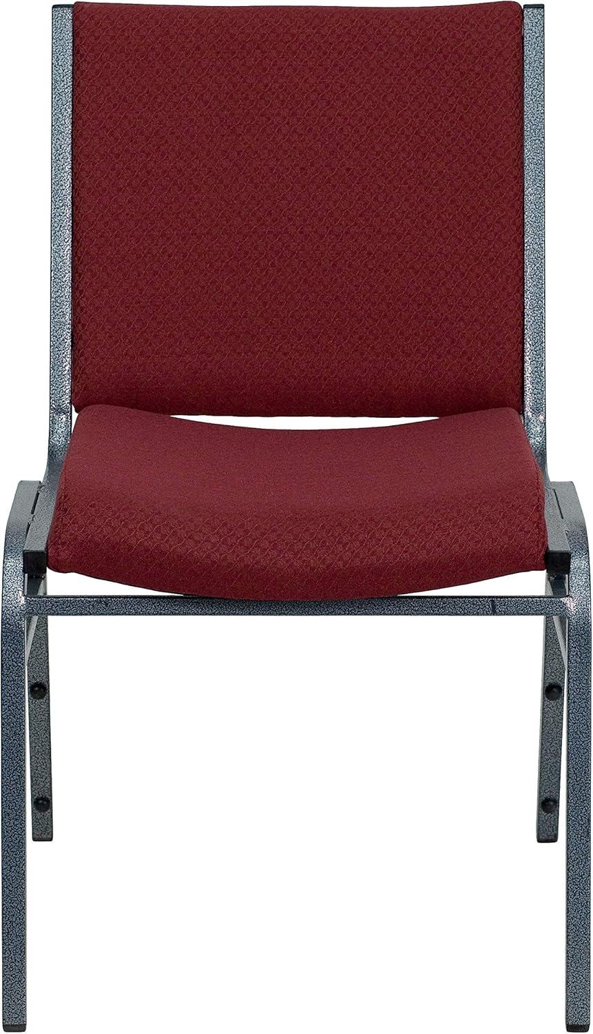 image:imageFlash Furniture 4 Pack HERCULES Series Heavy Duty Navy Blue Dot Fabric Stack ChairBurgundy Patterned Fabric