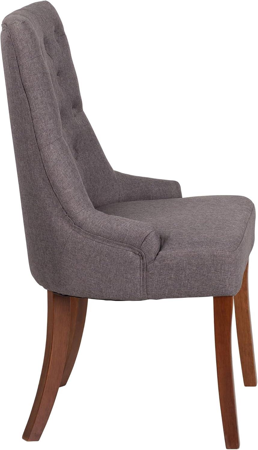 image:imageFlash Furniture HERCULES Paddington Series Grey Fabric Tufted ChairGray Fabric