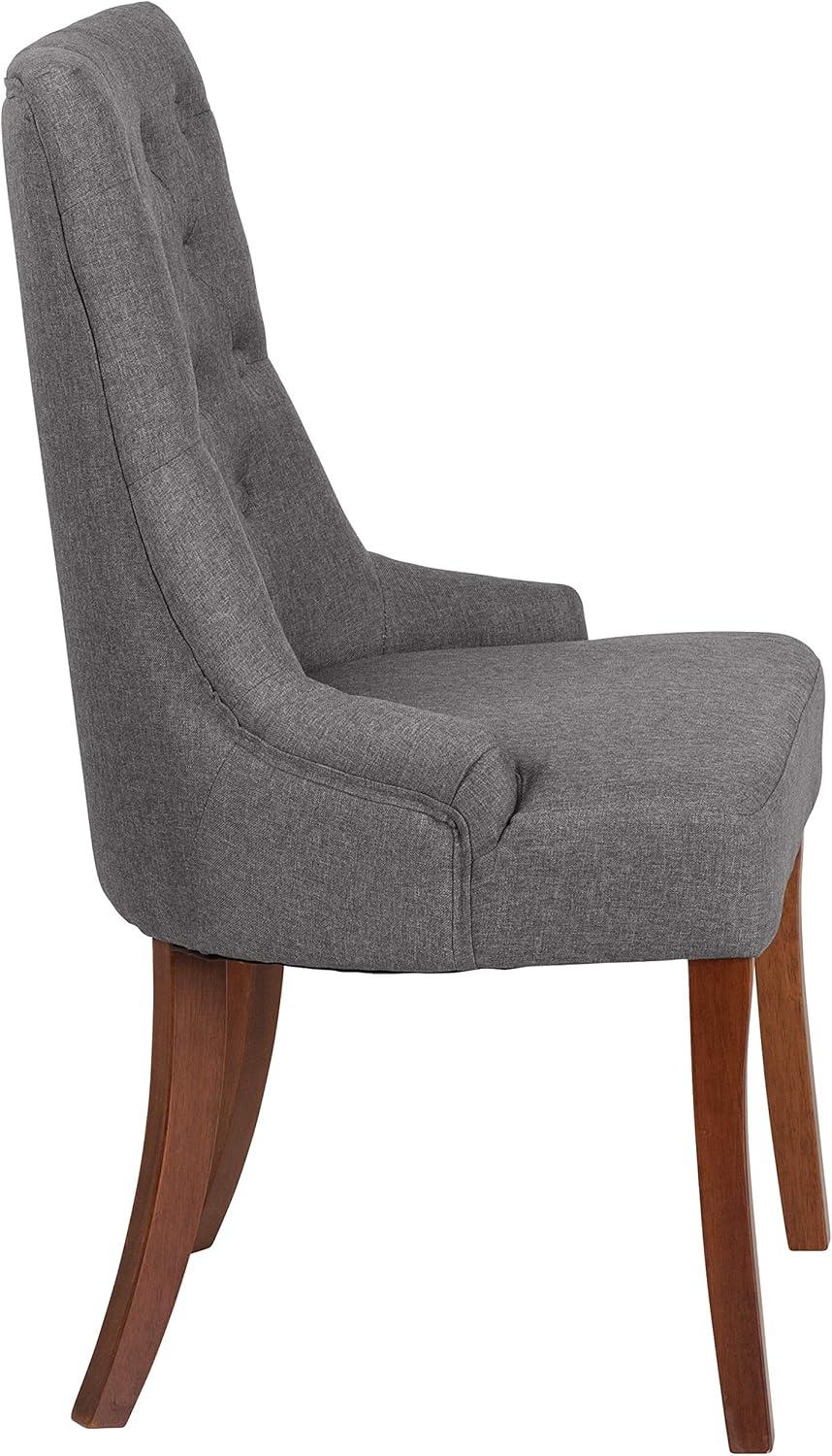 image:imageFlash Furniture HERCULES Paddington Series Grey Fabric Tufted ChairGray Fabric