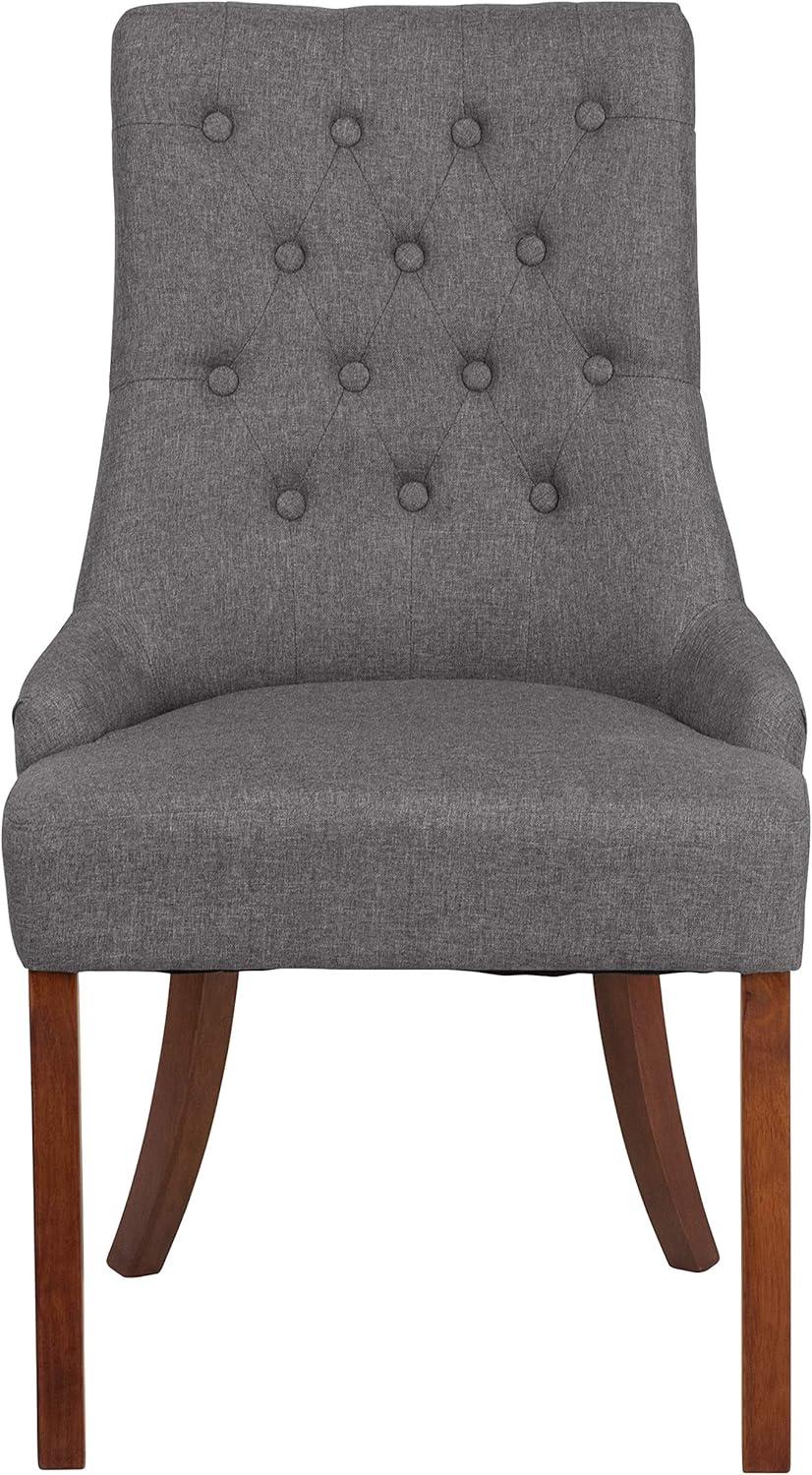 image:imageFlash Furniture HERCULES Paddington Series Grey Fabric Tufted ChairGray Fabric