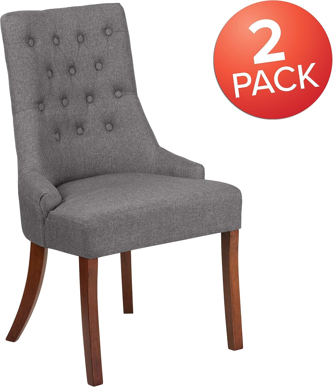 image:imageFlash Furniture HERCULES Paddington Series Grey Fabric Tufted ChairGray Fabric