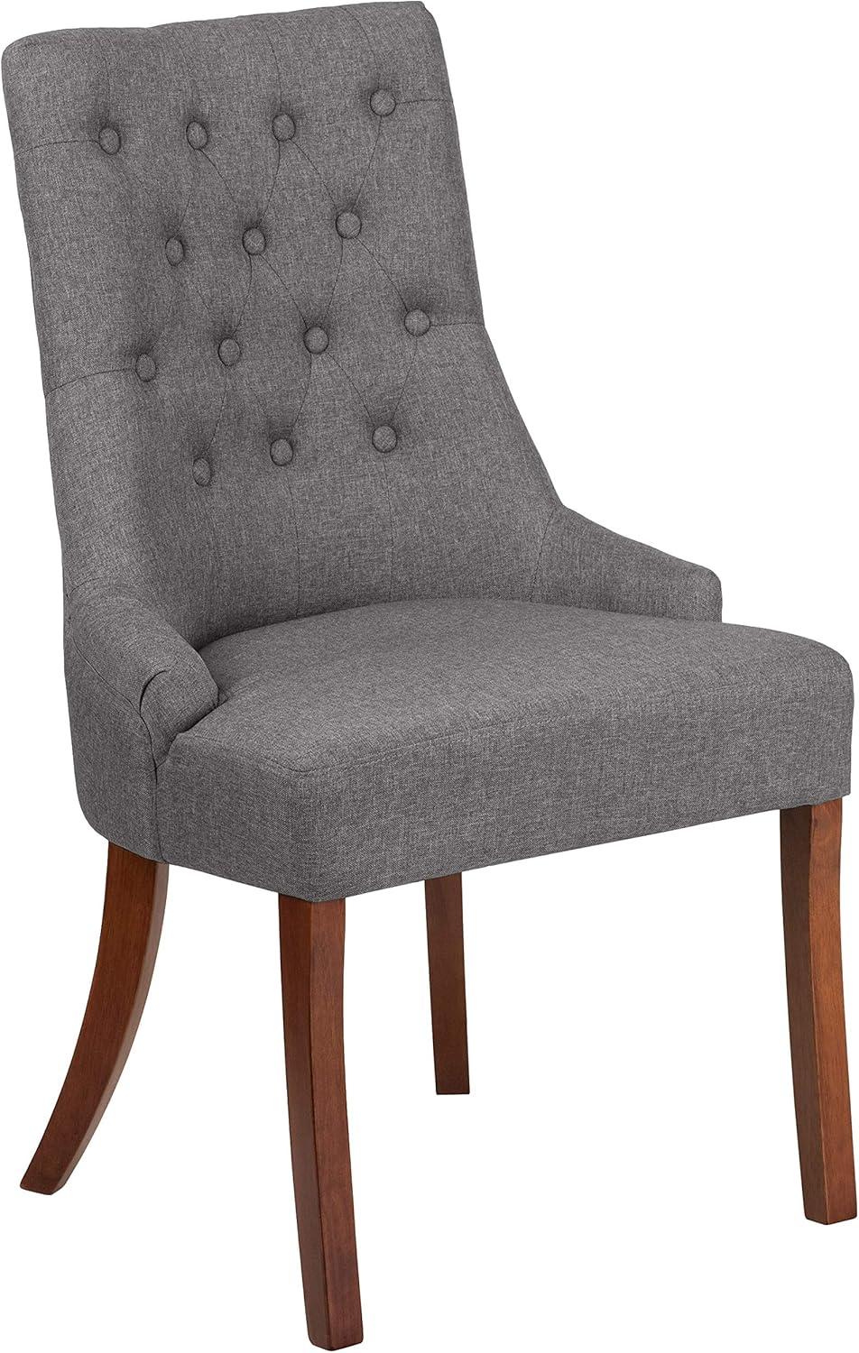 image:imageFlash Furniture HERCULES Paddington Series Grey Fabric Tufted ChairGray Fabric