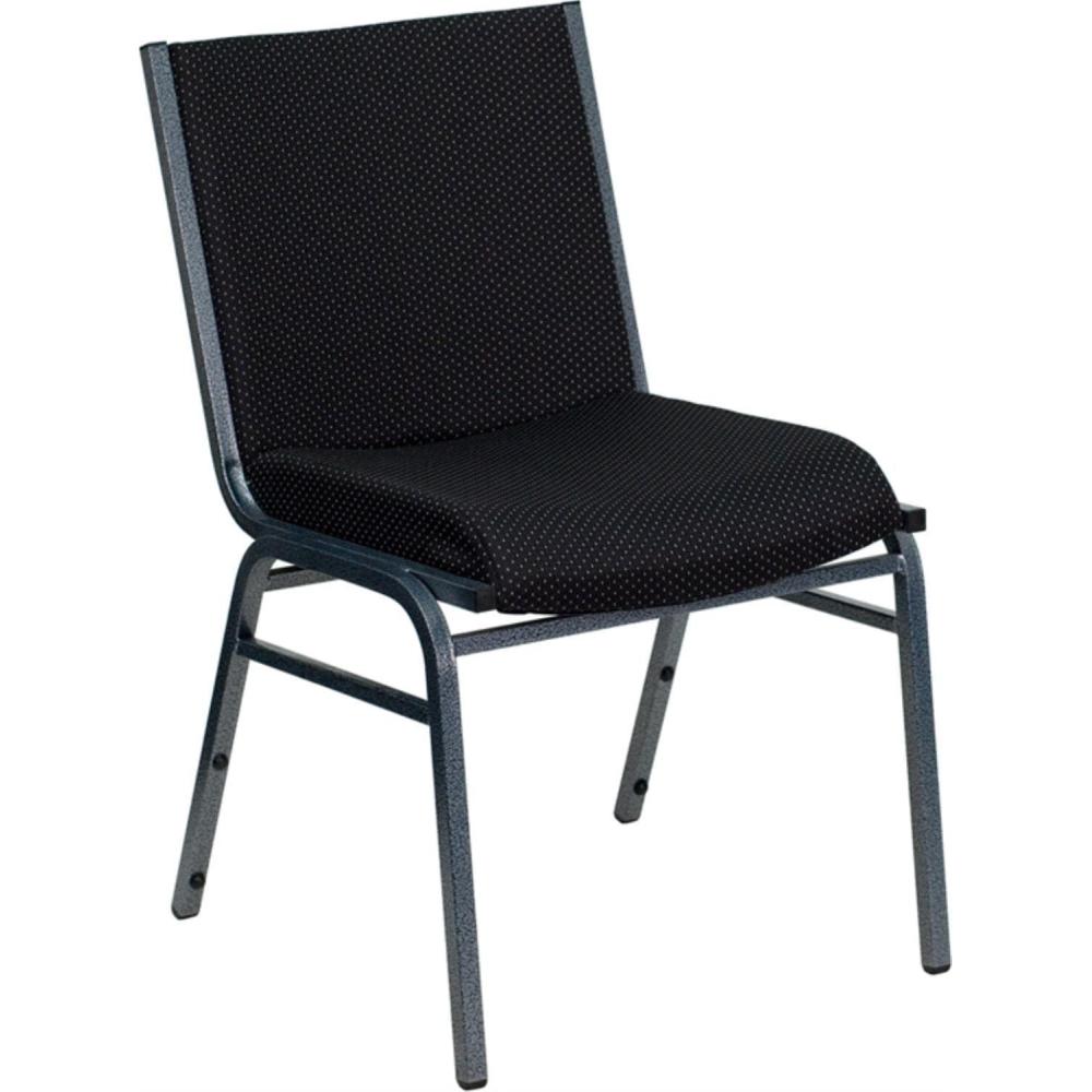 image:imageFlash Furniture 4 Pack HERCULES Series Heavy Duty Navy Blue Dot Fabric Stack ChairBlack Patterned Fabric
