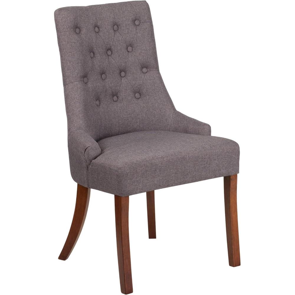 image:imageFlash Furniture HERCULES Paddington Series Grey Fabric Tufted ChairGray Fabric