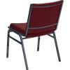 Flash Furniture 4 Pack HERCULES Series Heavy Duty Navy Blue Dot Fabric Stack Chair(Burgundy Patterned Fabric)