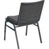 Flash Furniture 4 Pack HERCULES Series Heavy Duty Navy Blue Dot Fabric Stack Chair(Gray Fabric)