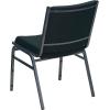 Flash Furniture 4 Pack HERCULES Series Heavy Duty Navy Blue Dot Fabric Stack Chair(Green Patterned Fabric)