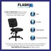Flash Furniture Cole Mid-Back Black LeatherSoft Multifunction Swivel Ergonomic Task Office Chair(Without Arms)