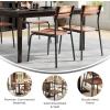 Flash Furniture Cyprus Commercial Grade Wood Dining Chair, Metal Frame, Solid Wood Seat and Back, Floor Glides, Black/Antique Copper(Antique Copper)