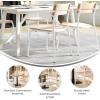 Flash Furniture Cyprus Commercial Grade Wood Dining Chair, Metal Frame, Solid Wood Seat and Back, Floor Glides, Black/Antique Copper(Antique White)