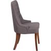 Flash Furniture HERCULES Paddington Series Grey Fabric Tufted Chair(Gray Fabric)