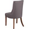 Flash Furniture HERCULES Paddington Series Grey Fabric Tufted Chair(Gray Fabric)