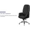 Flash Furniture Hansel High Back Traditional Tufted White LeatherSoft Multifunction Executive Swivel Ergonomic Office Chair with Arms(Black)