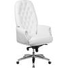Flash Furniture Hansel High Back Traditional Tufted White LeatherSoft Multifunction Executive Swivel Ergonomic Office Chair with Arms(Burgundy)