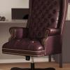 Flash Furniture High Back Traditional Fully Tufted Black LeatherSoft Executive Swivel Ergonomic Office Chair with Arms(Burgundy)