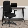 Flash Furniture Hughes High Back Black Fabric Multifunction Swivel Ergonomic Task Office Chair with Adjustable Arms(Contemporary)