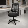 Flash Furniture Ivan High Back Black Mesh Multifunction Swivel Ergonomic Task Office Chair with Adjustable Arms