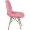 Flash Furniture Zula 4 Pack Shaggy Dog Purple Accent Chair(Light Pink)