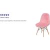 Flash Furniture Zula 4 Pack Shaggy Dog Purple Accent Chair(Light Pink)