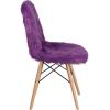 Flash Furniture Zula 4 Pack Shaggy Dog Purple Accent Chair(Purple)