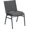 Flash Furniture 4 Pack HERCULES Series Heavy Duty Navy Blue Dot Fabric Stack Chair(Gray Fabric)