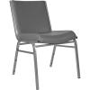Flash Furniture 4 Pack HERCULES Series Heavy Duty Navy Blue Dot Fabric Stack Chair(Gray Vinyl)