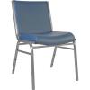 Flash Furniture 4 Pack HERCULES Series Heavy Duty Navy Blue Dot Fabric Stack Chair(Navy Vinyl)