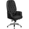 Flash Furniture Hansel High Back Traditional Tufted White LeatherSoft Multifunction Executive Swivel Ergonomic Office Chair with Arms(Burgundy)