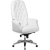 Flash Furniture Hansel High Back Traditional Tufted White LeatherSoft Multifunction Executive Swivel Ergonomic Office Chair with Arms(White)