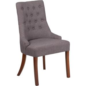 Flash Furniture HERCULES Paddington Series Grey Fabric Tufted Chair(Gray Fabric)