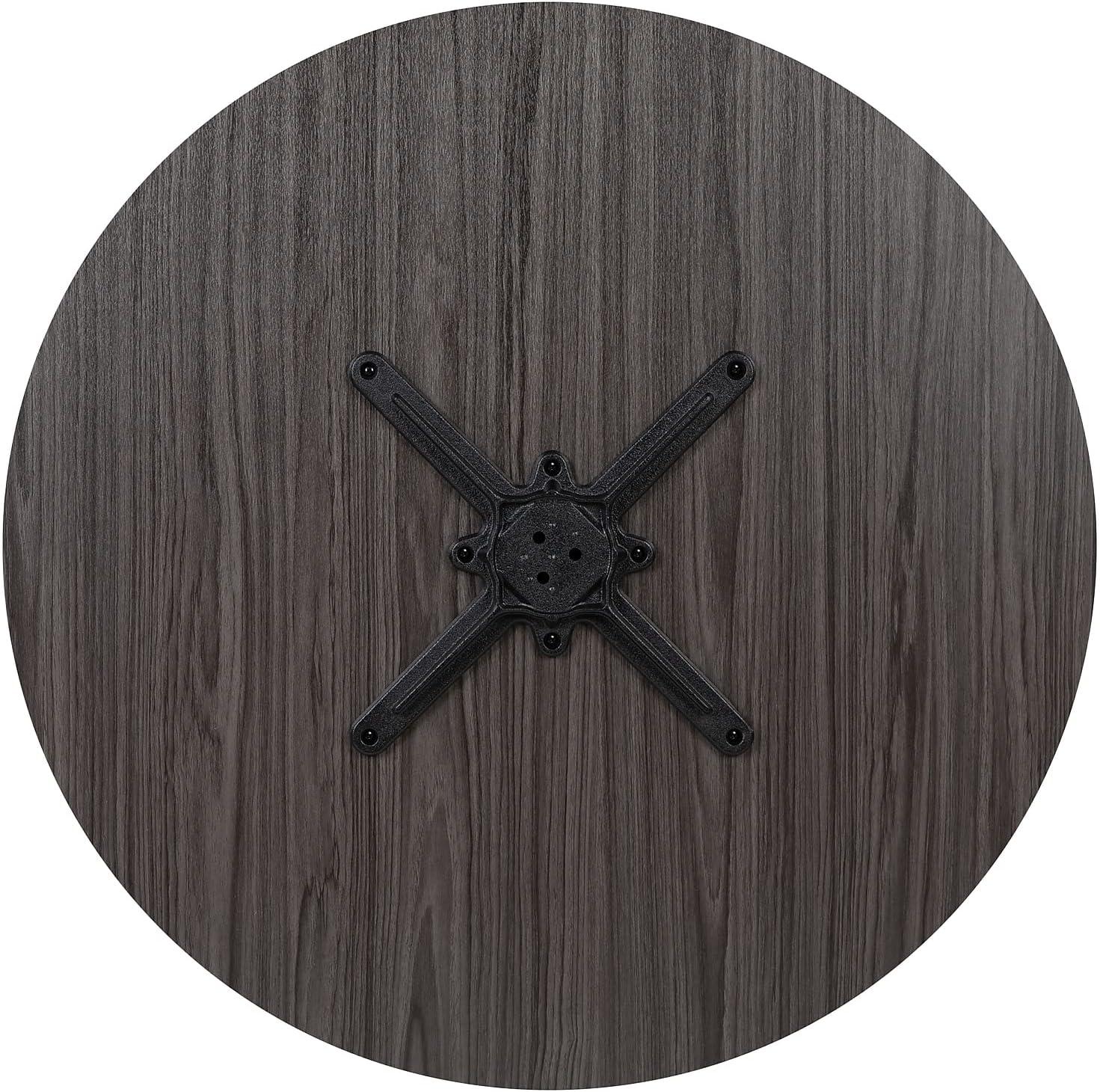 image:imageFlash Furniture Chapman 36 Round Multipurpose Conference Table Business Meeting Table for Office and Conference Rooms Rustic GrayRustic Gray