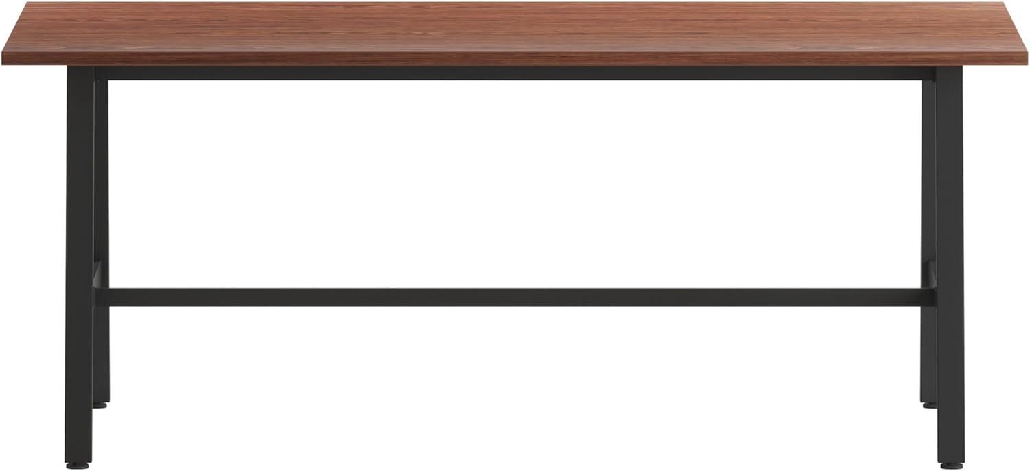 image:imageFlash Furniture Redmond Conference Table with AFrame Base Commercial Water and Scratch Resistant Laminate Finish PVC Edge Heavy Duty Steel Frame 72x36 WalnutWalnut