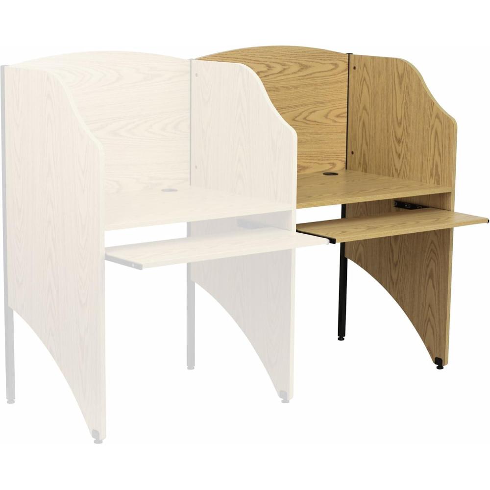 image:imageFlash Furniture Jordan AddOn Study Carrel in Nebula Grey FinishOak