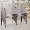 Flash Furniture Jordan Add-On Study Carrel in Nebula Grey Finish(Nebula Grey)