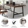 Flash Furniture Redmond Conference Table with A-Frame Base, Commercial Water and Scratch Resistant Laminate Finish, PVC Edge, Heavy Duty Steel Frame, 72×36, Walnut(Walnut)