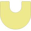 Flash Furniture Wren Mobile 60″W x 66″L Horseshoe Red Thermal Laminate Activity Table – Height Adjustable Short Legs(Yellow)