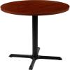 Flash Furniture Chapman 36″ Round Multipurpose Conference Table, Business Meeting Table for Office and Conference Rooms, Rustic Gray(Cherry)