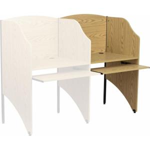 Flash Furniture Jordan Add-On Study Carrel in Nebula Grey Finish(Oak)