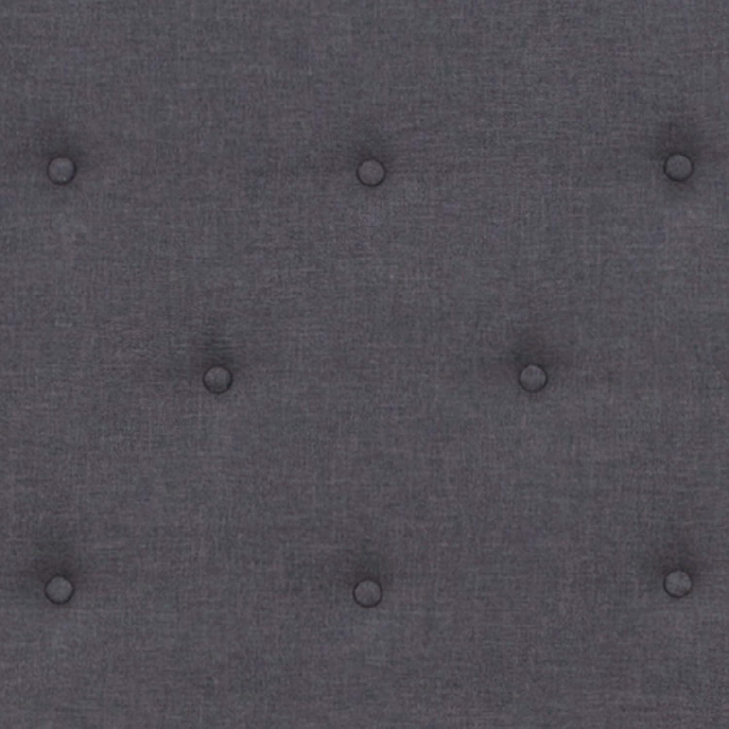 image:imageFlash Furniture Roxbury King Size Tufted Upholstered Platform Bed in Black Fabric with 10 Inch CertiPURUS Certified Pocket Spring MattressDark Gray
