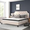 Flash Furniture 10 Inch CertiPUR US Certified Pocket Spring Mattress, King, Light Gray(Beige)