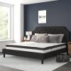 Flash Furniture 10 Inch CertiPUR US Certified Pocket Spring Mattress, King, Light Gray(Black)